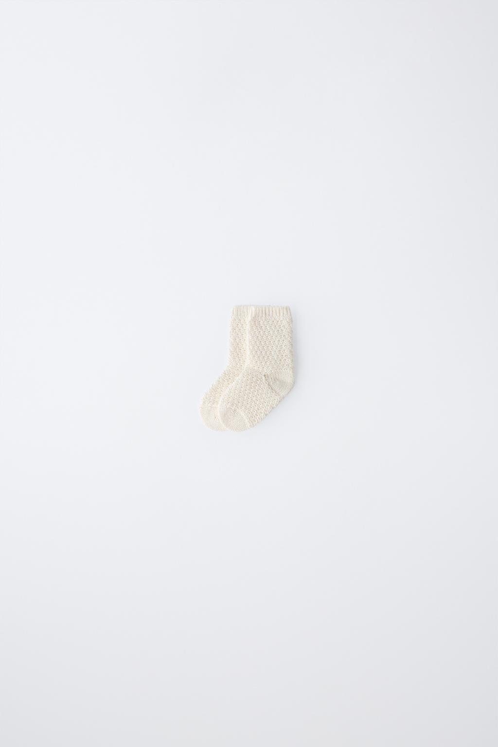 НОСКИ ИЗ ХЛОПКА И ШЕЛКА С ТЕКСТУРОЙ