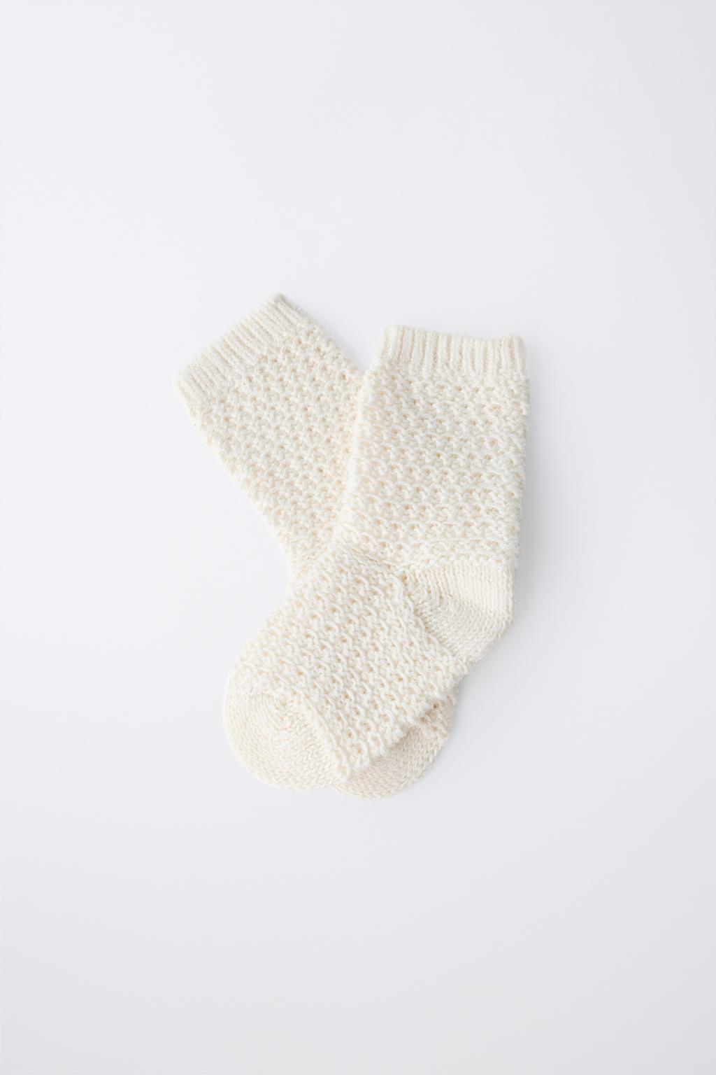 НОСКИ ИЗ ХЛОПКА И ШЕЛКА С ТЕКСТУРОЙ