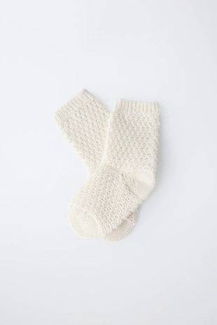 Носки из хлопка и шелка с текстурой- Заказать в России