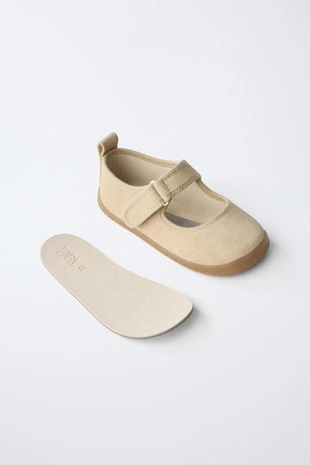 Туфли балетки из натуральной кожи BAREFOOT- Заказать в России