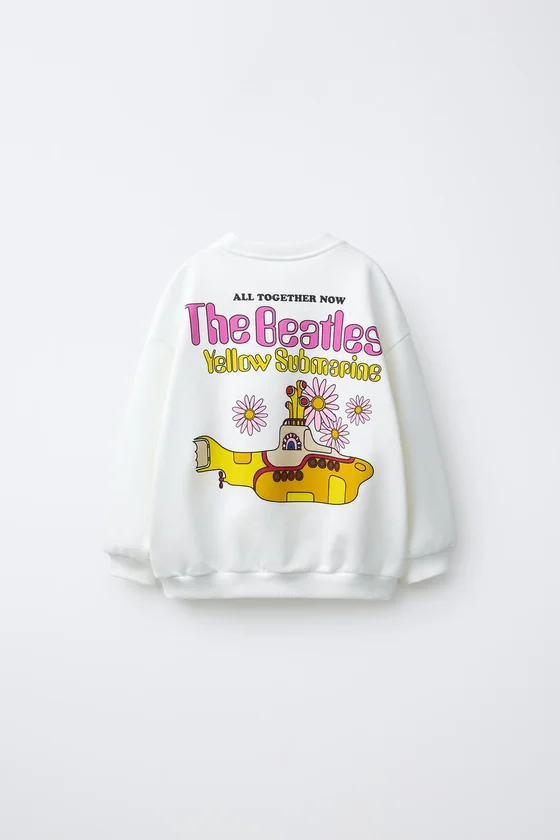 ТОЛСТОВКА С ЦВЕТОЧНЫМ ПРИНТОМ THE BEATLES ®