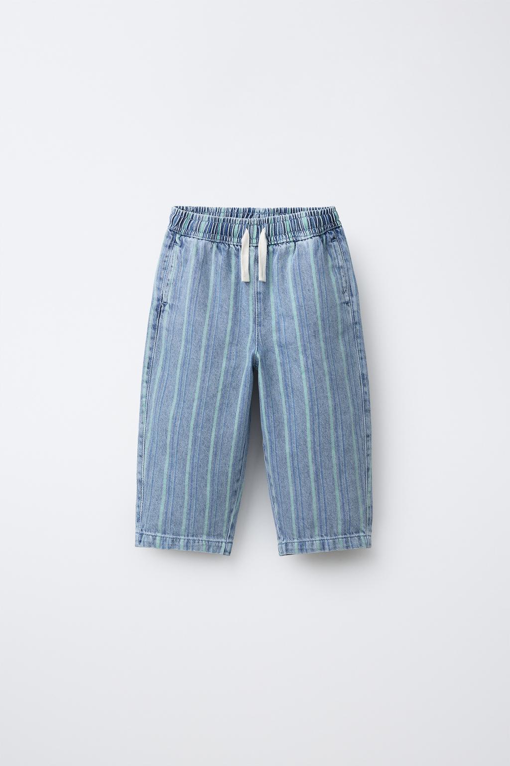 ДЖИНСЫ BAGGY В ПОЛОСКУ