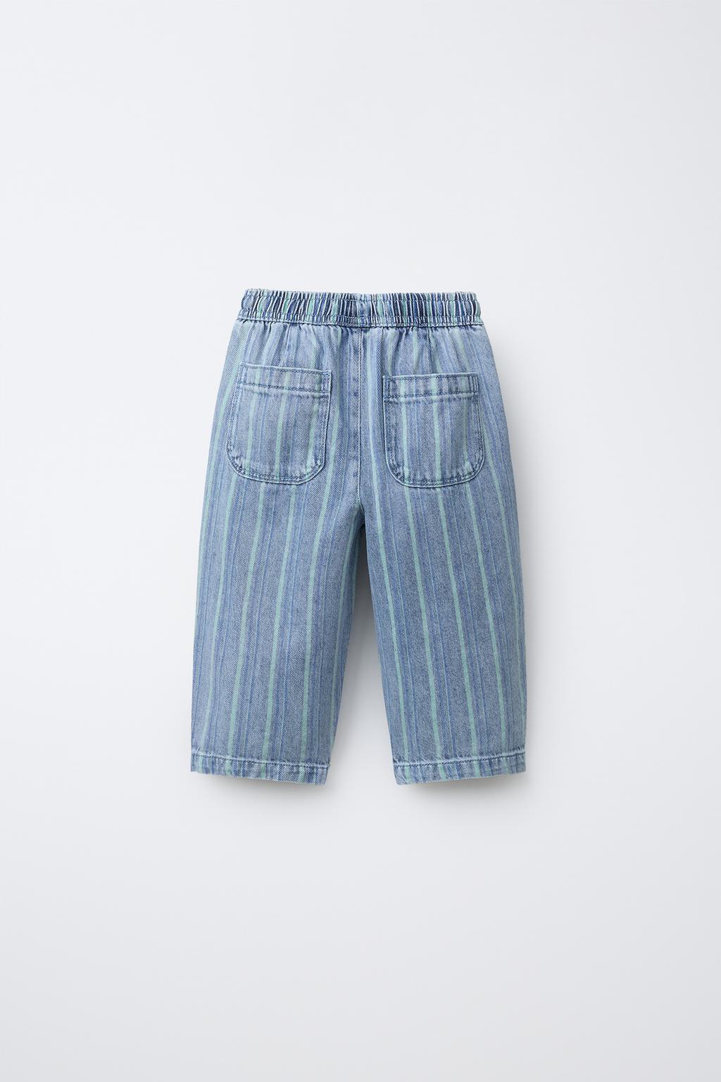 ДЖИНСЫ BAGGY В ПОЛОСКУ