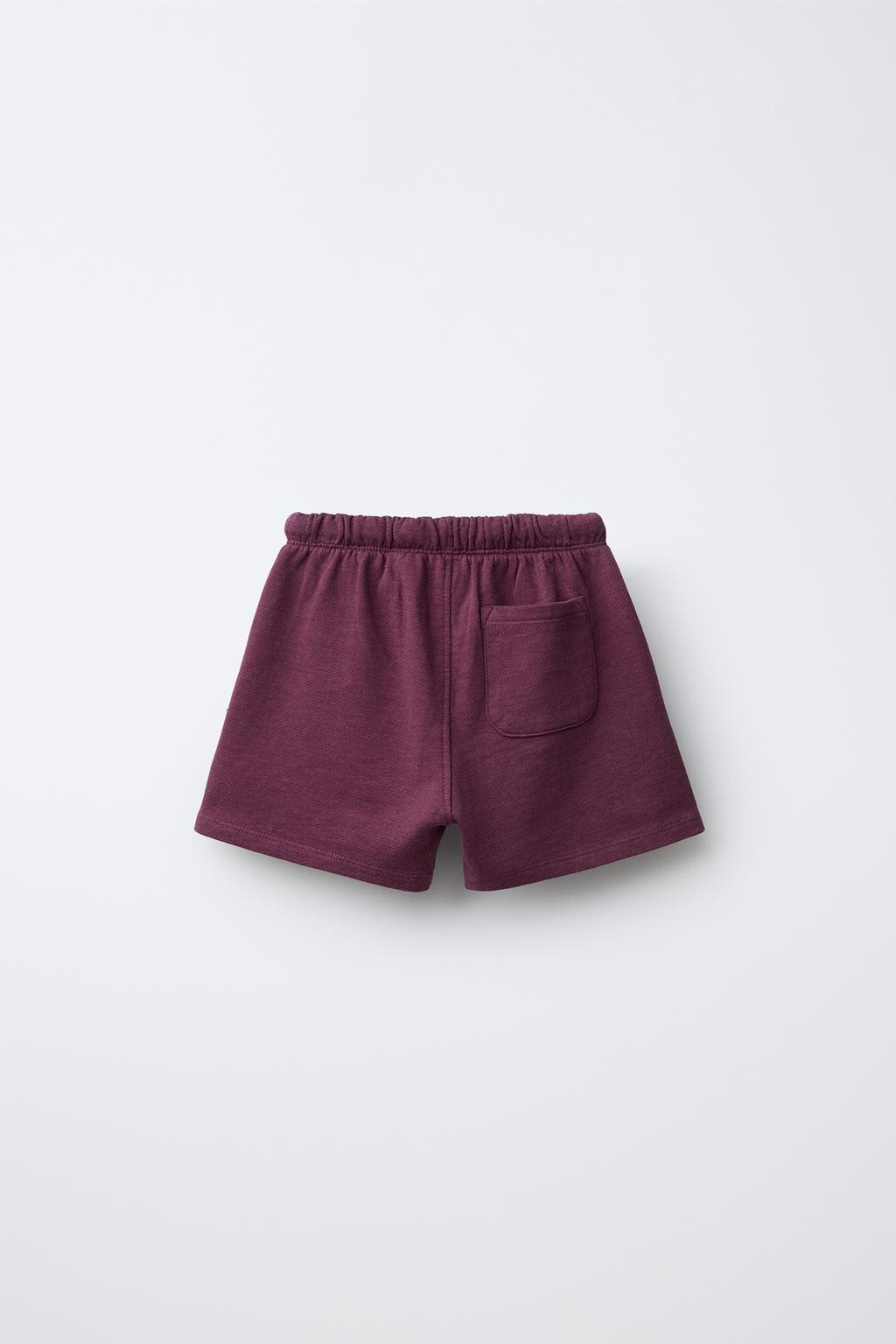 ШОРТЫ ИЗ МЯГКОЙ ТКАНИ С НАДПИСЬЮ