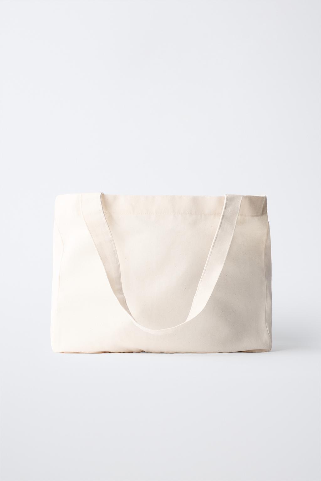 СУМКА-ТОУТ С ПРИНТОМ И НАДПИСЬЮ