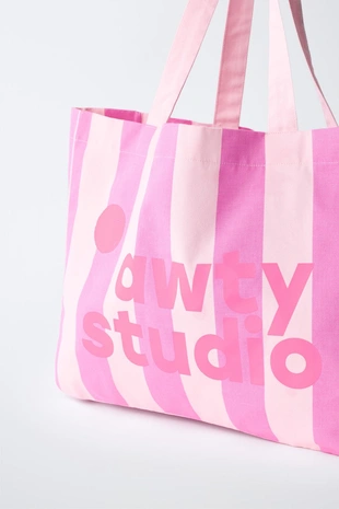 Сумка-тоут с принтом и надписью