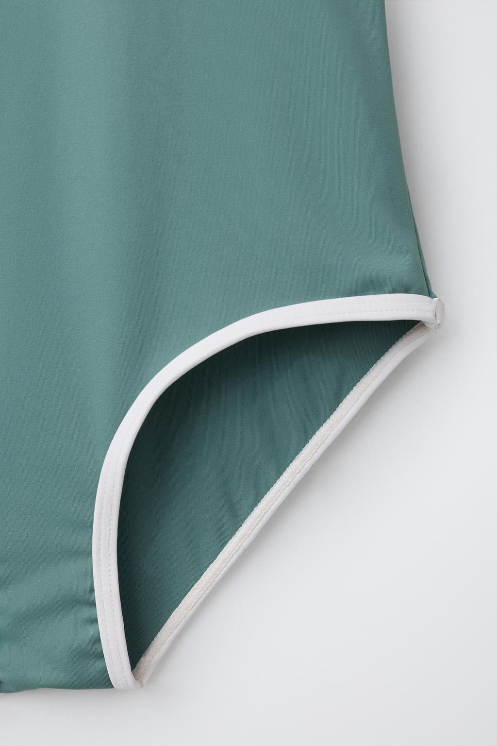 6-14 ЛЕТ/КУПАЛЬНИК С КОНТРАСТНОЙ ОТДЕЛКОЙ