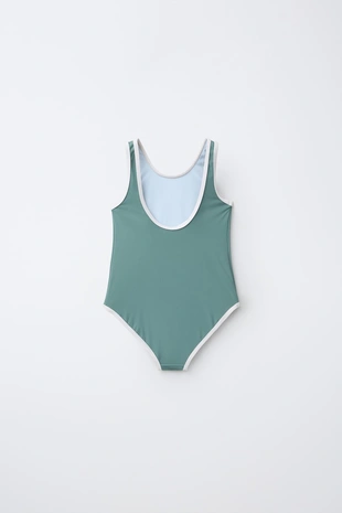 6-14 лет/купальник с контрастной отделкой- Заказать в России