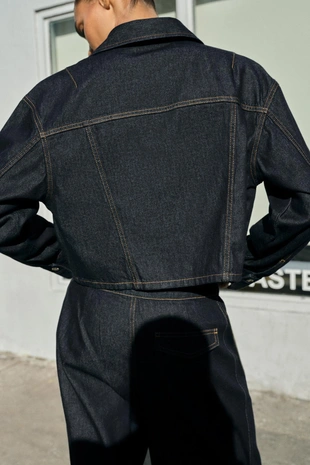 Укороченная джинсовая рубашка Z1975 с клапанами- Заказать в России