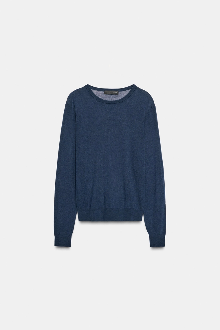 Джемпер из мериносовой шерсти и шелка