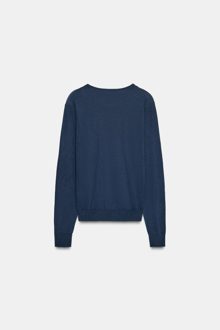 Джемпер из мериносовой шерсти и шелка