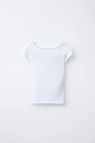 Однотонная футболка из модала