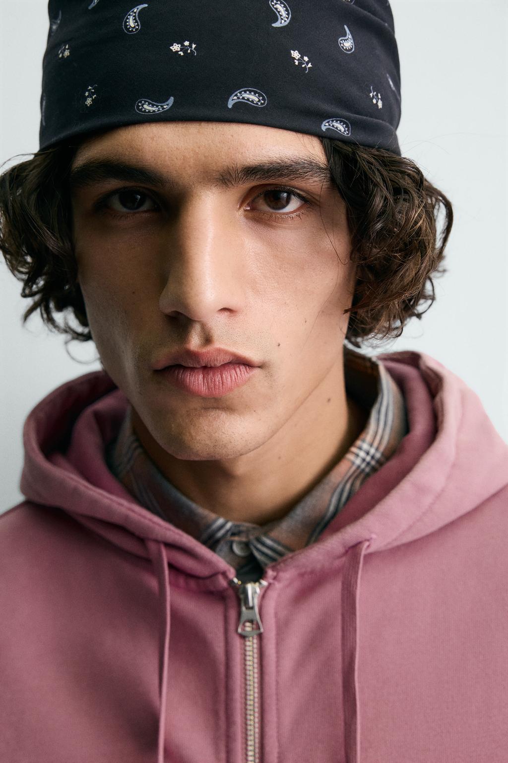 ТОЛСТОВКА BOXY FIT ИЗ ТКАНИ С ЭФФЕКТОМ ПОТЕРТОСТИ