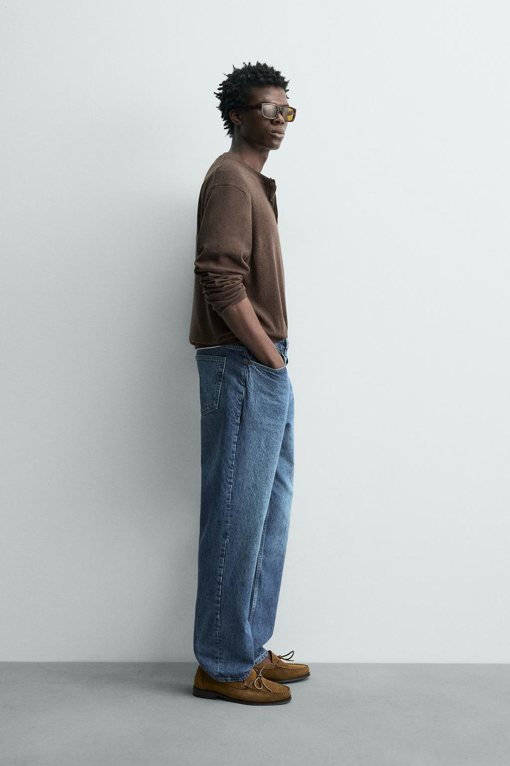 СВИТЕР С ВОРОТНИКОМ НА ПУГОВИЦАХ ИЗ СМЕСОВОГО ХЛОПКА