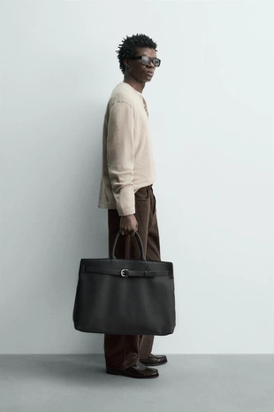 Свитер с воротником на пуговицах из смесового хлопка- Заказать в России