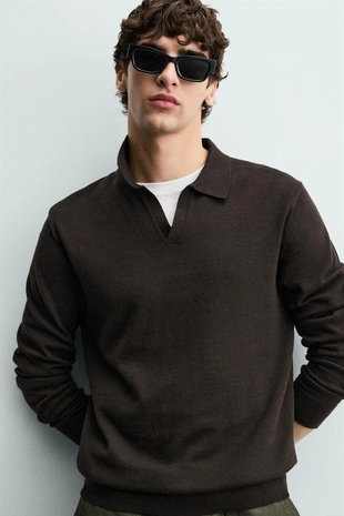 Трикотажное поло классического кроя- Заказать в России