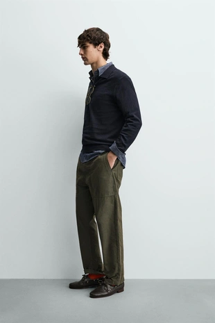 Трикотажное поло классического кроя