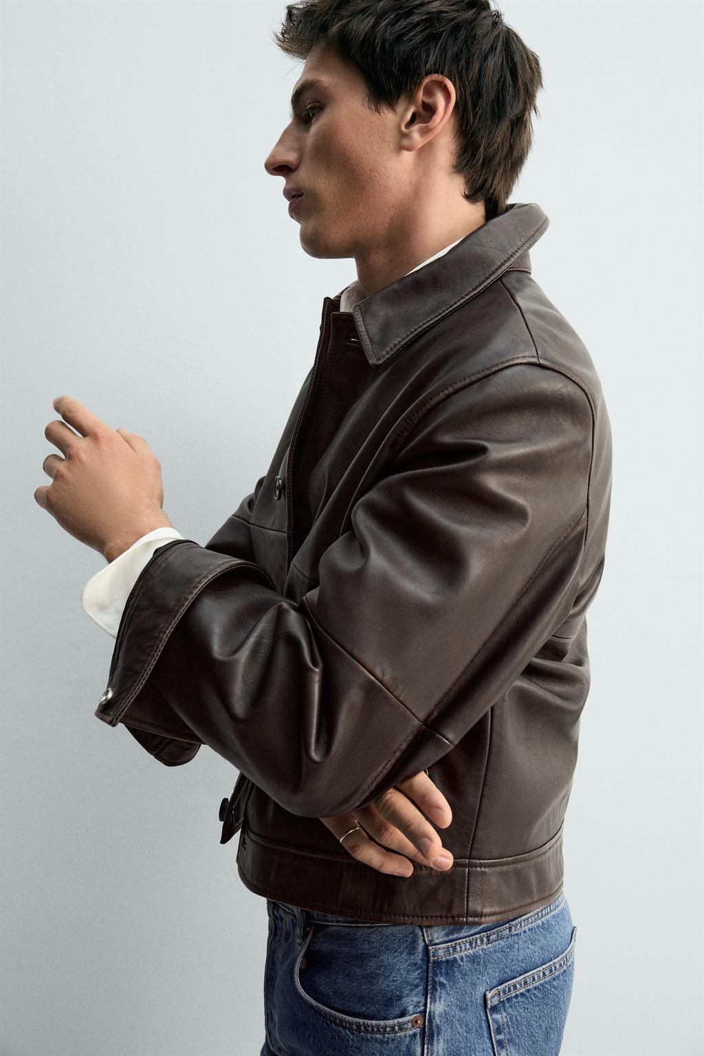 УКОРОЧЕННАЯ КОЖАНАЯ КУРТКА LIMITED EDITION