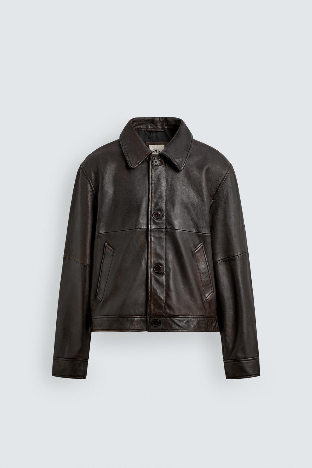 УКОРОЧЕННАЯ КОЖАНАЯ КУРТКА LIMITED EDITION