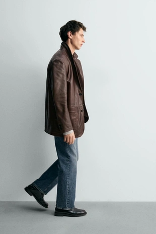 Кожаный блейзер - LIMITED EDITION- Заказать в России