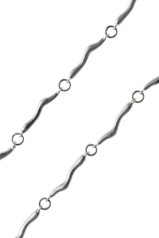 Цепочка из комбинированных металлических звеньев- Заказать в России