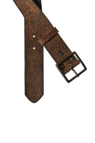 Кожаный ремень в винтажном стиле- Заказать в России