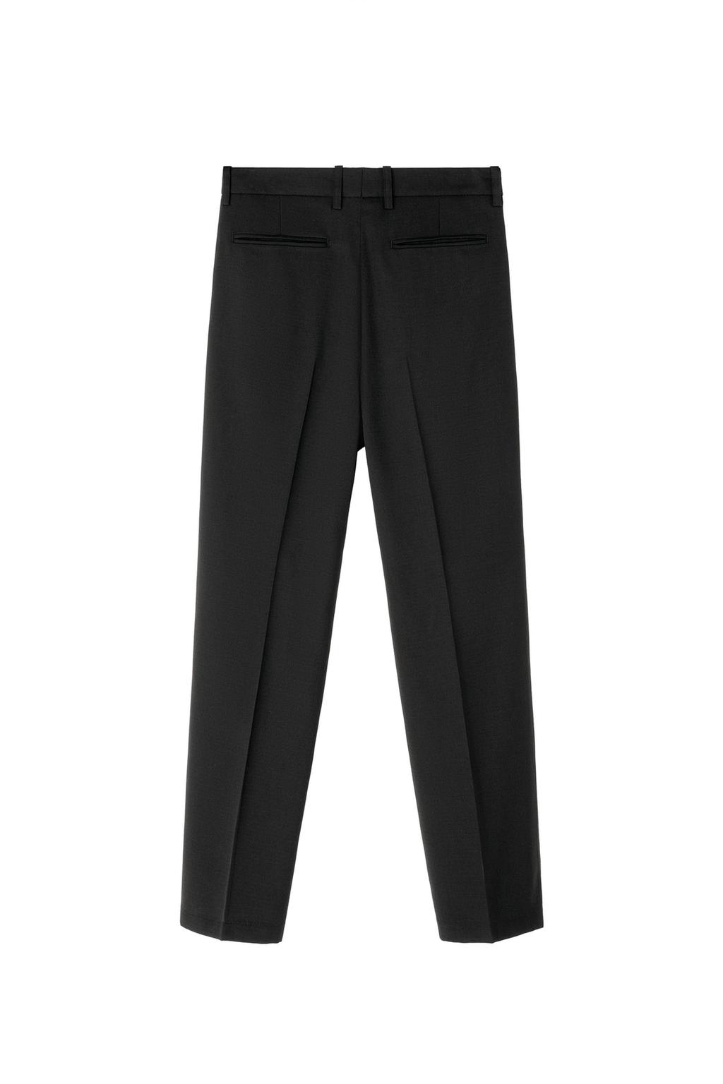 БРЮКИ ИЗ ШЕРСТИ С ЗАЩИПАМИ