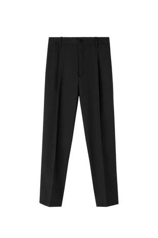 Брюки из шерсти с защипами- Заказать в России