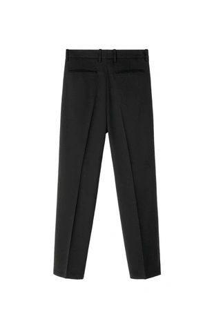 Брюки из шерсти с защипами- Заказать в России