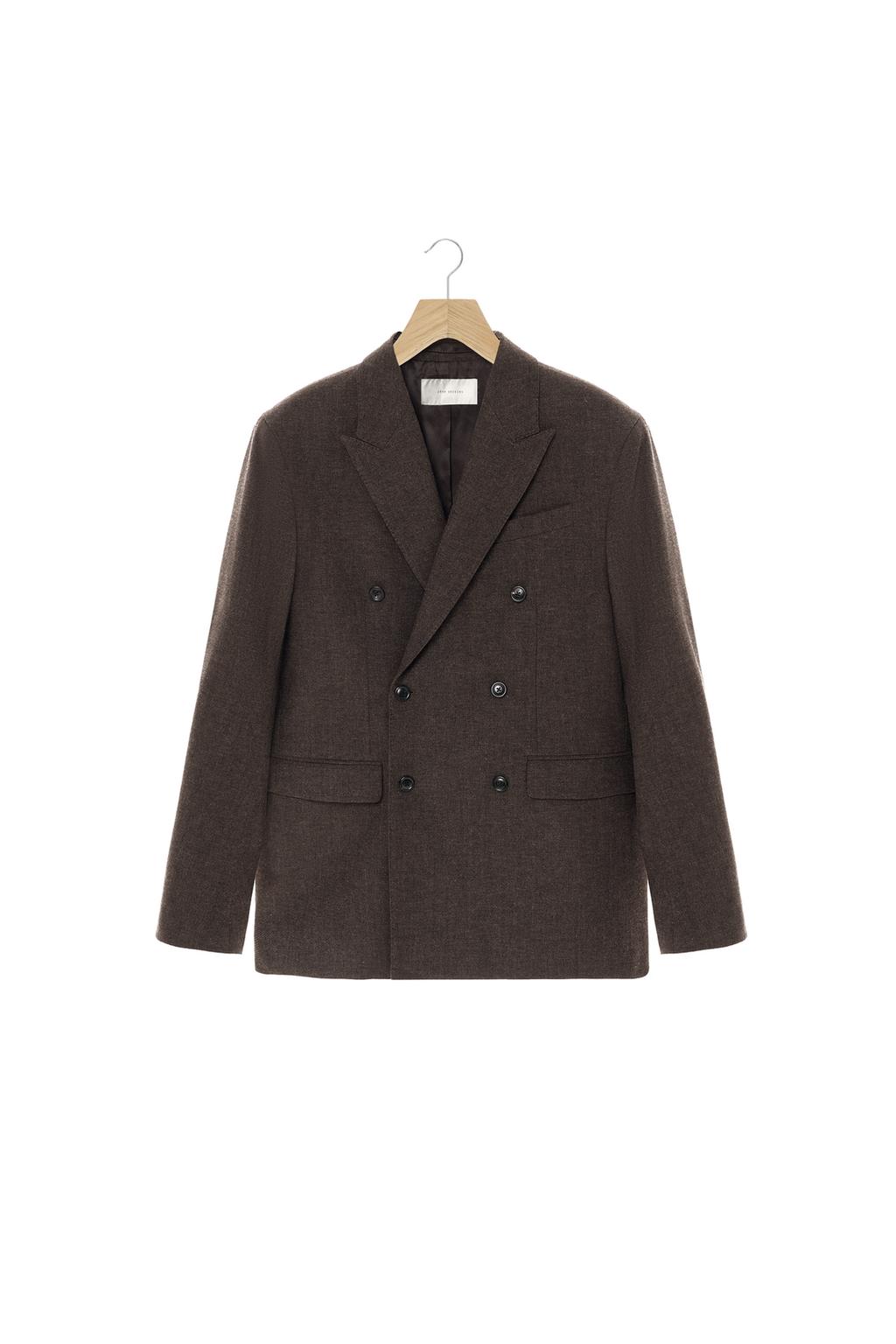 ДВУБОРТНЫЙ БЛЕЙЗЕР С ШЕРСТЬЮ