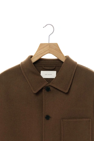 Куртка-рубашка классического кроя из 100% шерсти- Заказать в России