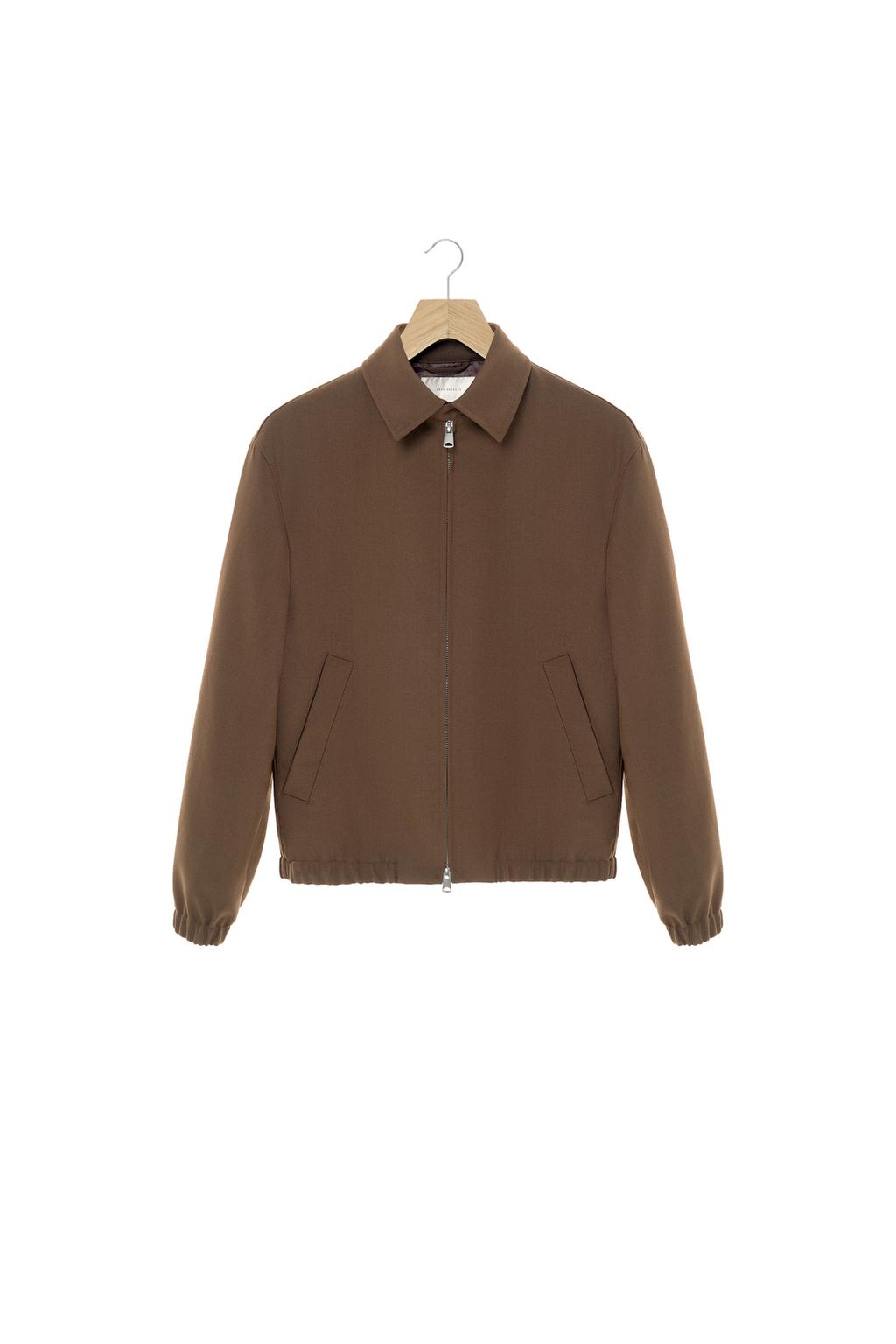 КУРТКА КЛАССИЧЕСКОГО КРОЯ ИЗ 100% ШЕРСТИ