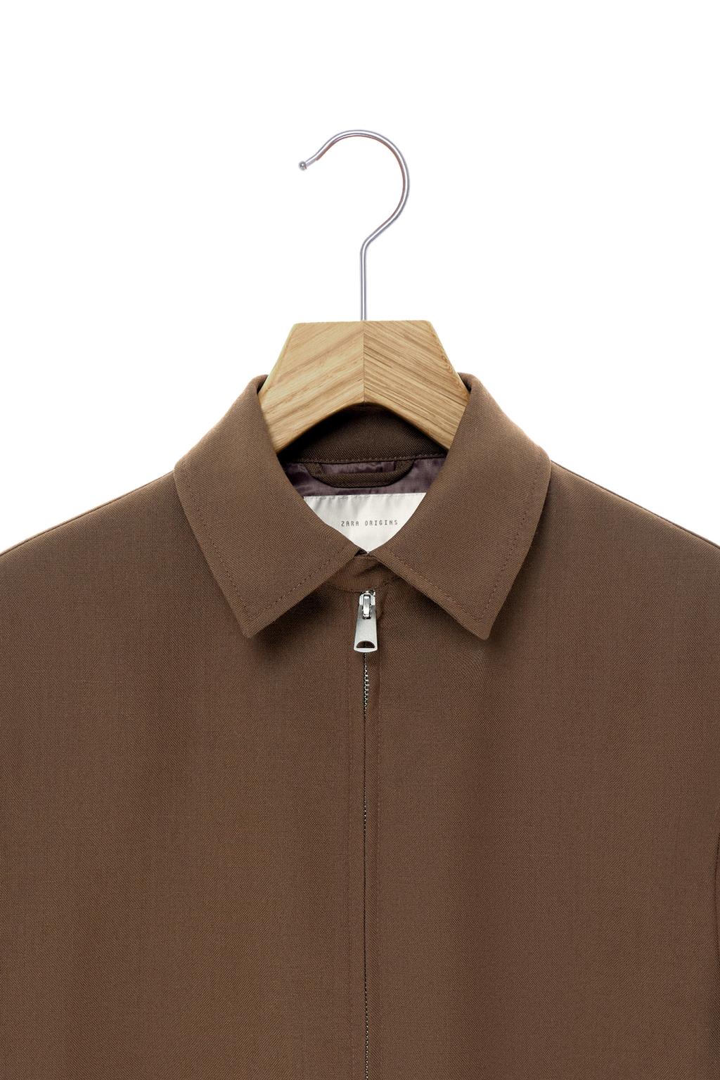 КУРТКА КЛАССИЧЕСКОГО КРОЯ ИЗ 100% ШЕРСТИ