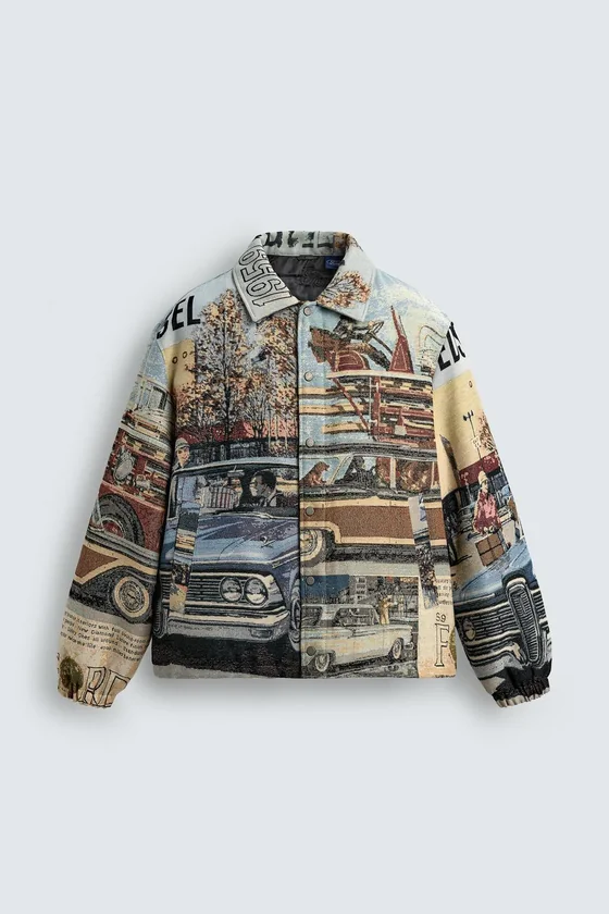 СТЕГАНАЯ ЖАККАРДОВАЯ КУРТКА «Ford ©»