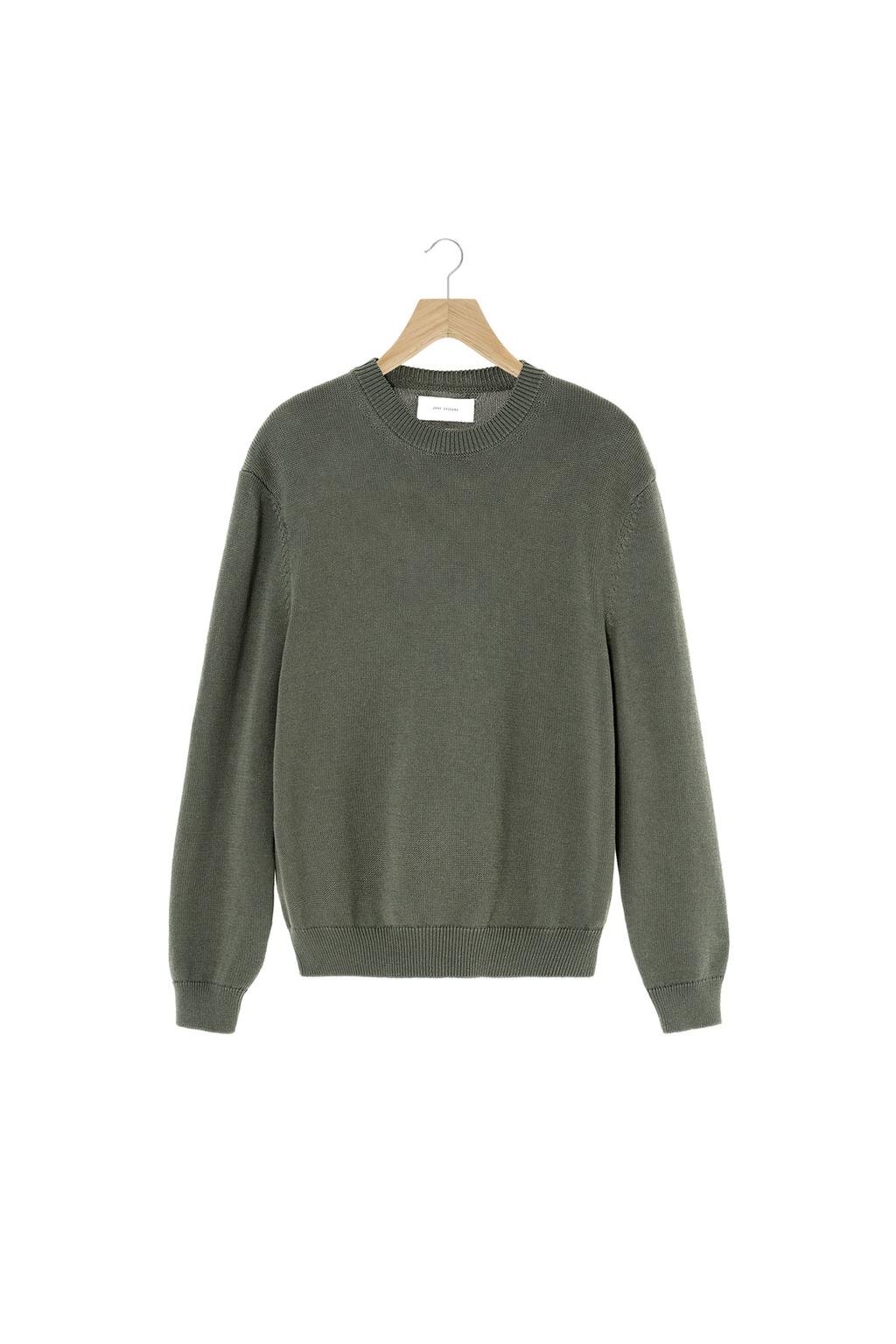 СВИТЕР КЛАССИЧЕСКОГО КРОЯ ИЗ ХЛОПКА