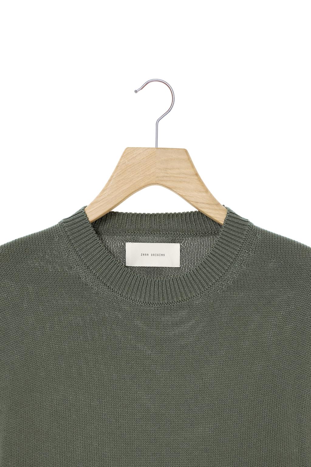 СВИТЕР КЛАССИЧЕСКОГО КРОЯ ИЗ ХЛОПКА