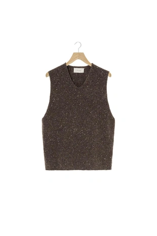 Вязаный жилет с пуговицами- Заказать в России