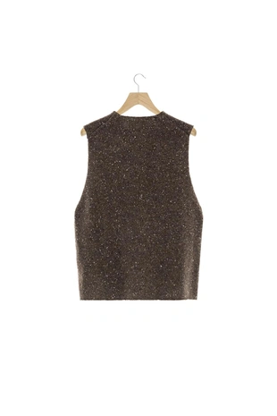 Вязаный жилет с пуговицами- Заказать в России