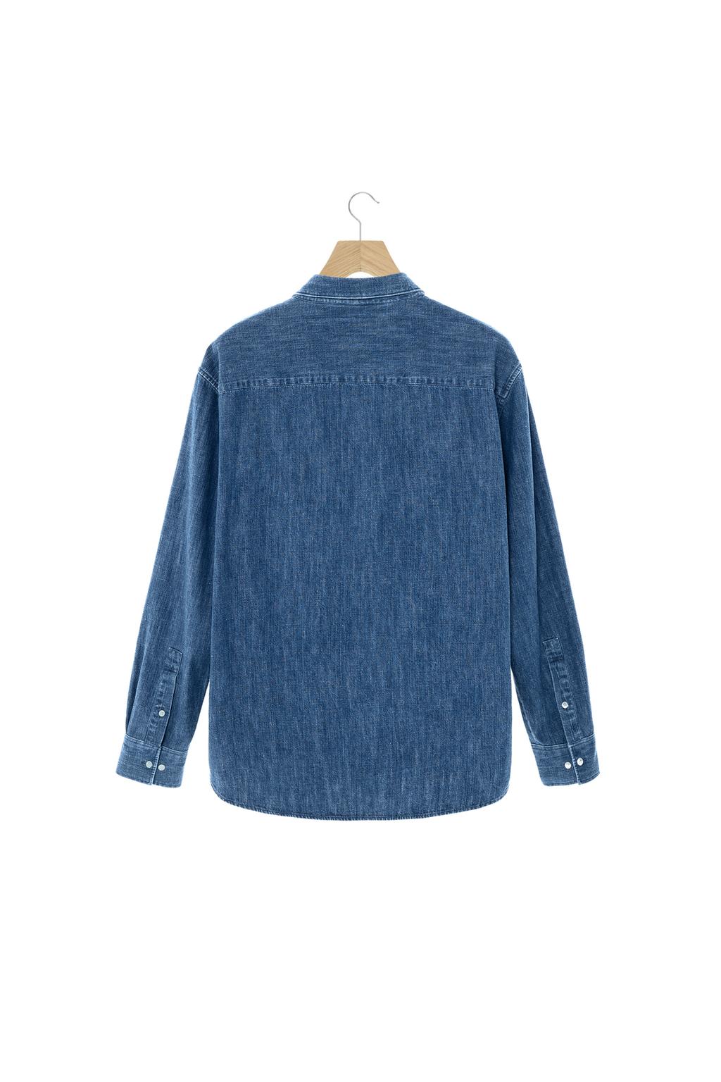 ДЖИНСОВАЯ РУБАШКА ИЗ ДЕНИМА SELVEDGE