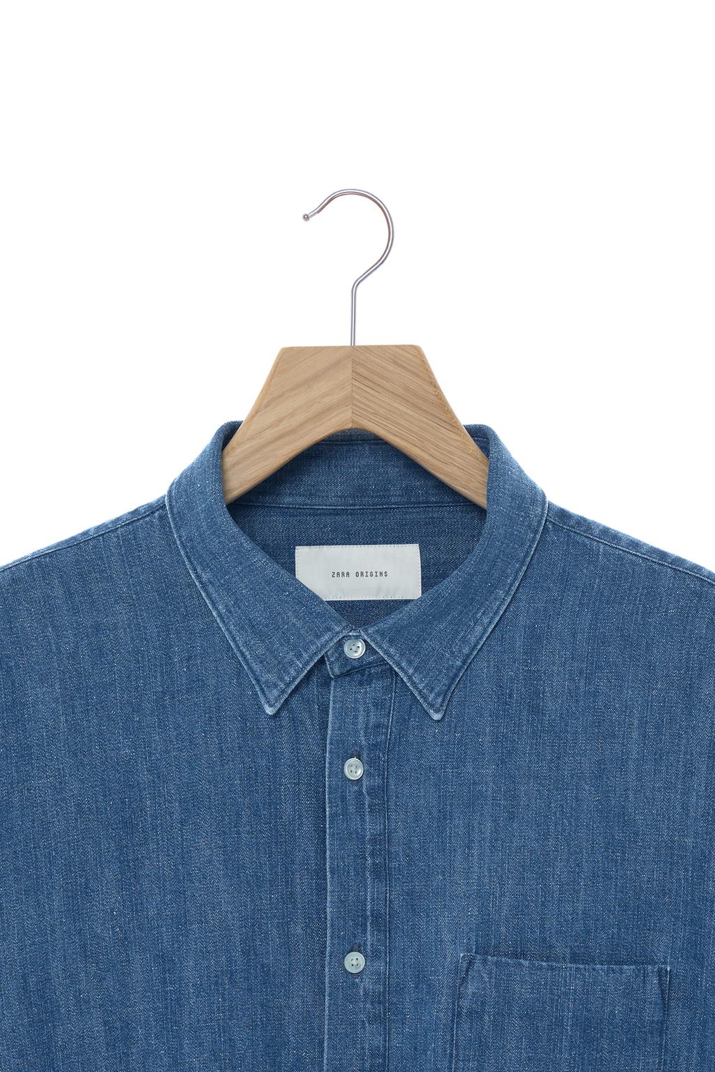 ДЖИНСОВАЯ РУБАШКА ИЗ ДЕНИМА SELVEDGE