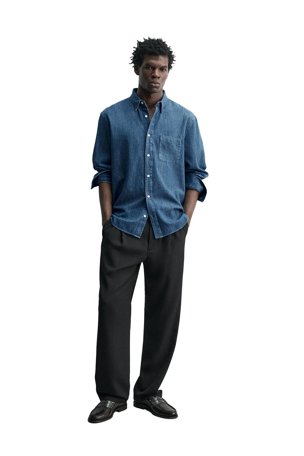 ДЖИНСОВАЯ РУБАШКА ИЗ ДЕНИМА SELVEDGE