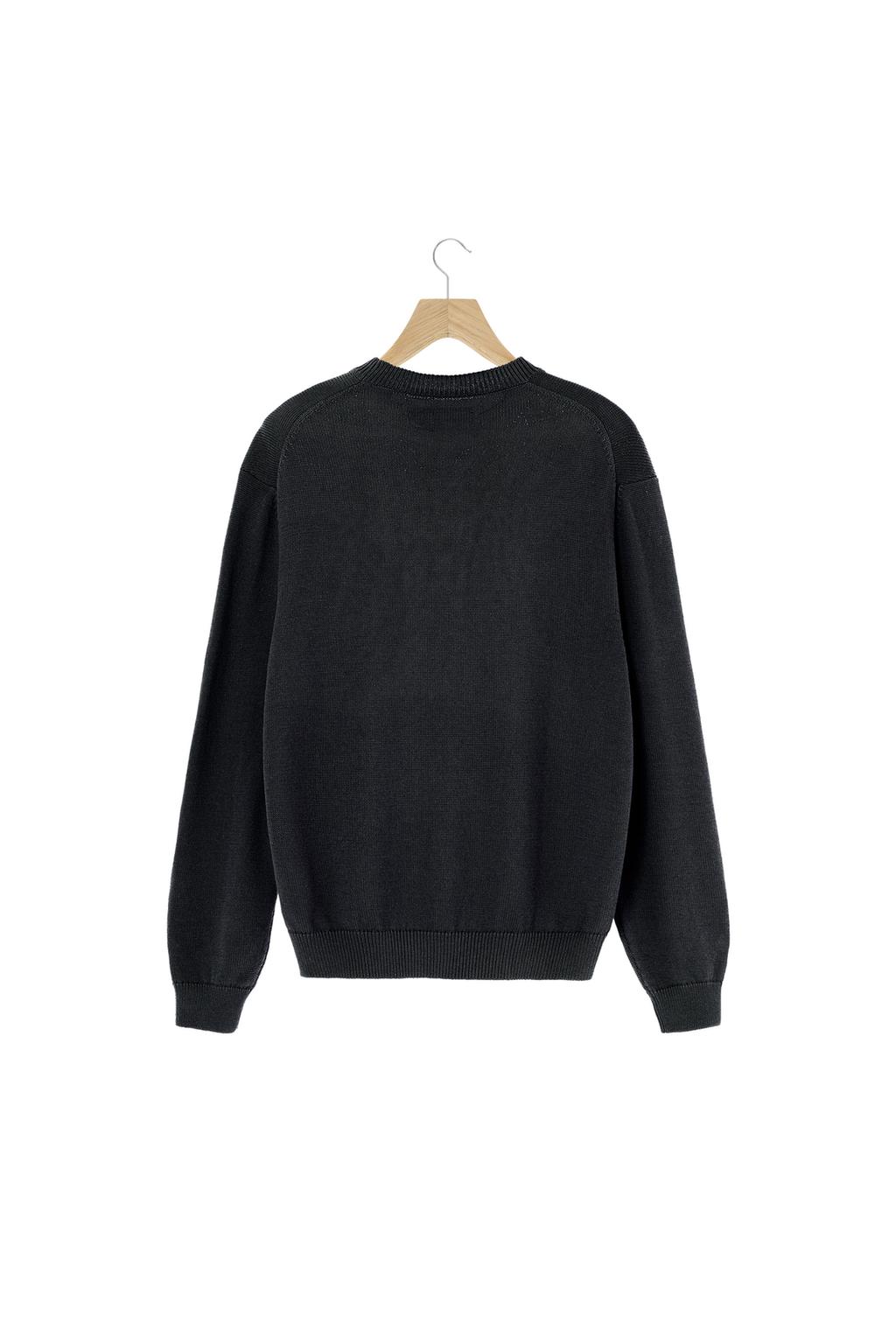 ХЛОПКОВЫЙ СВИТЕР КЛАССИЧЕСКОГО КРОЯ