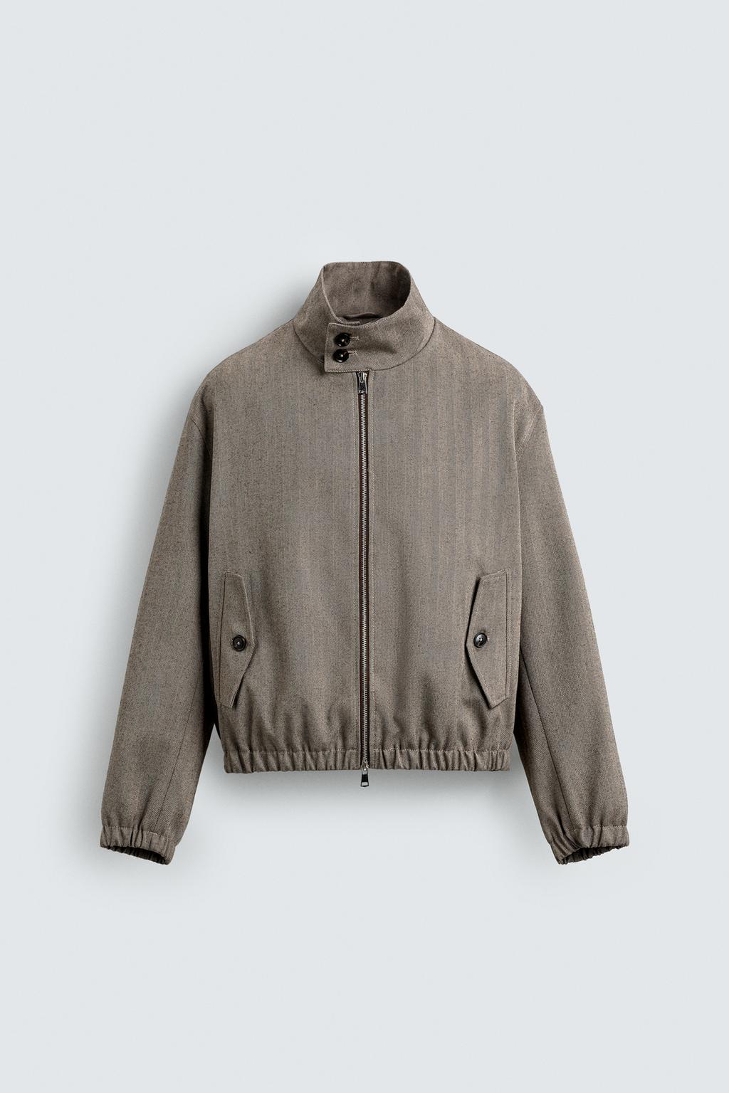 УКОРОЧЕННАЯ КУРТКА В ЕЛОЧКУ