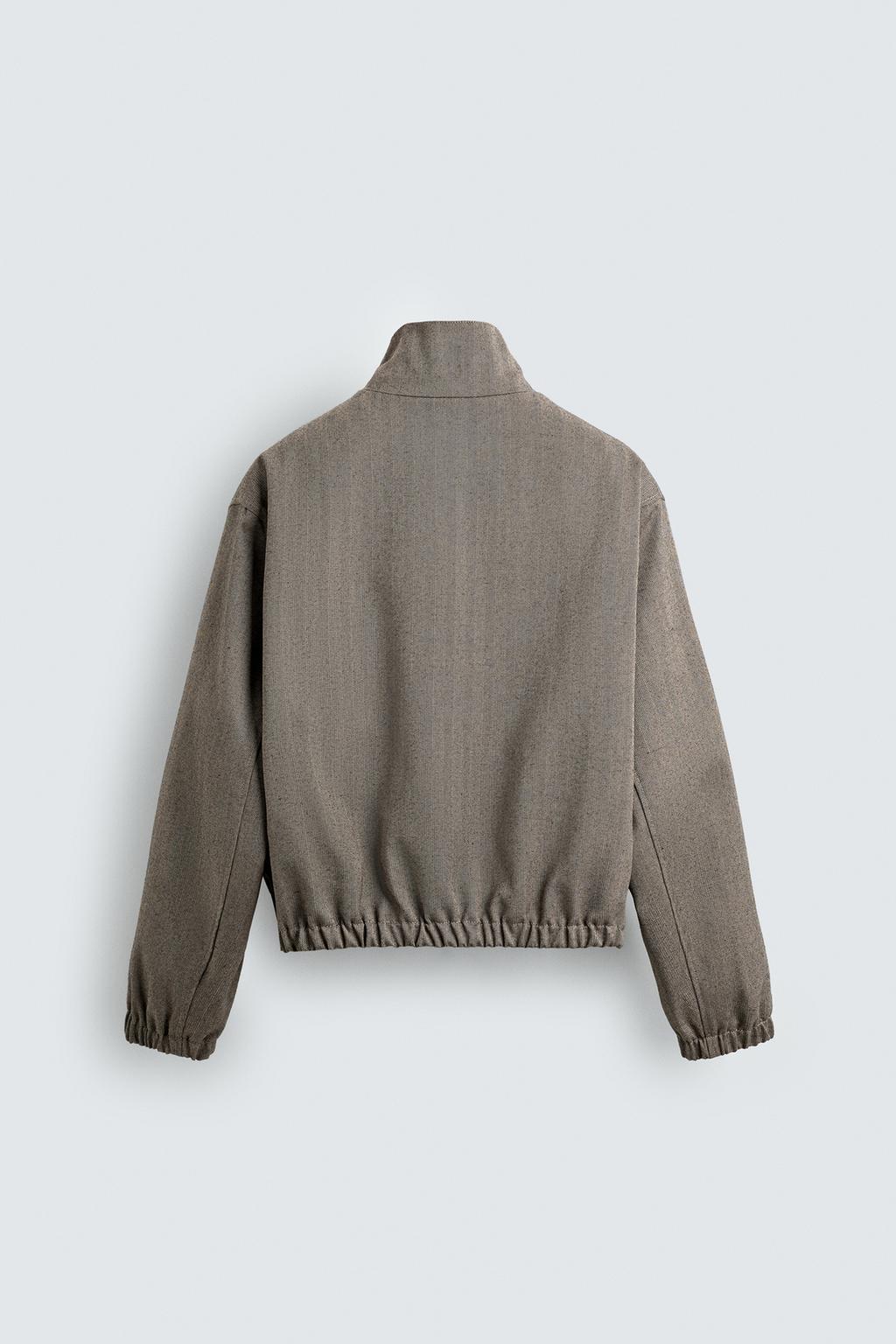 УКОРОЧЕННАЯ КУРТКА В ЕЛОЧКУ