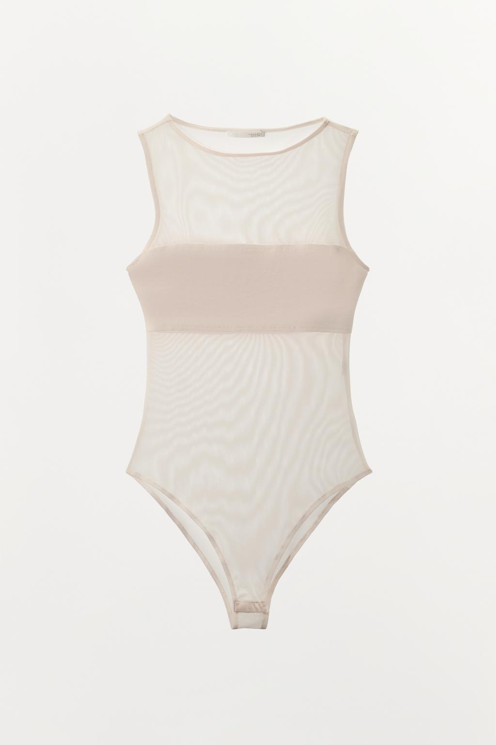 БОДИ С КОМБИНИРОВАННЫМ ТЮЛЕМ