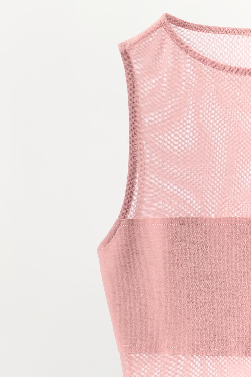 БОДИ С КОМБИНИРОВАННЫМ ТЮЛЕМ