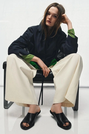 Кожаные сандалии-мюли- Заказать в России