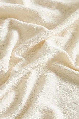 Плед из шениля с бахромой