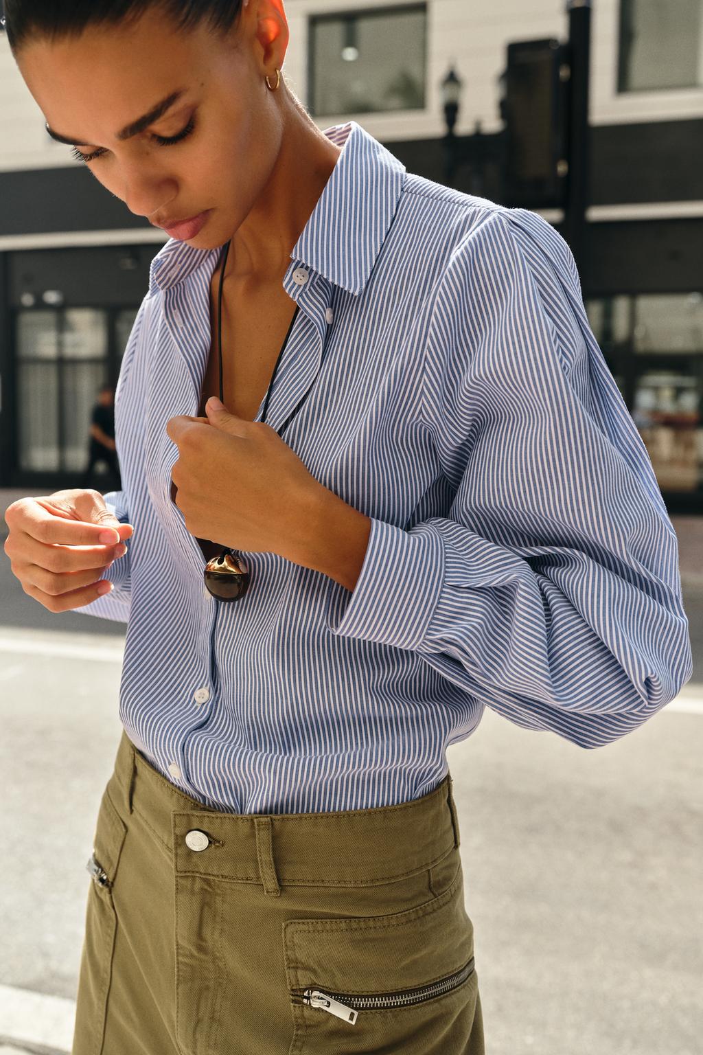 ХЛОПКОВАЯ РУБАШКА В ПОЛОСКУ