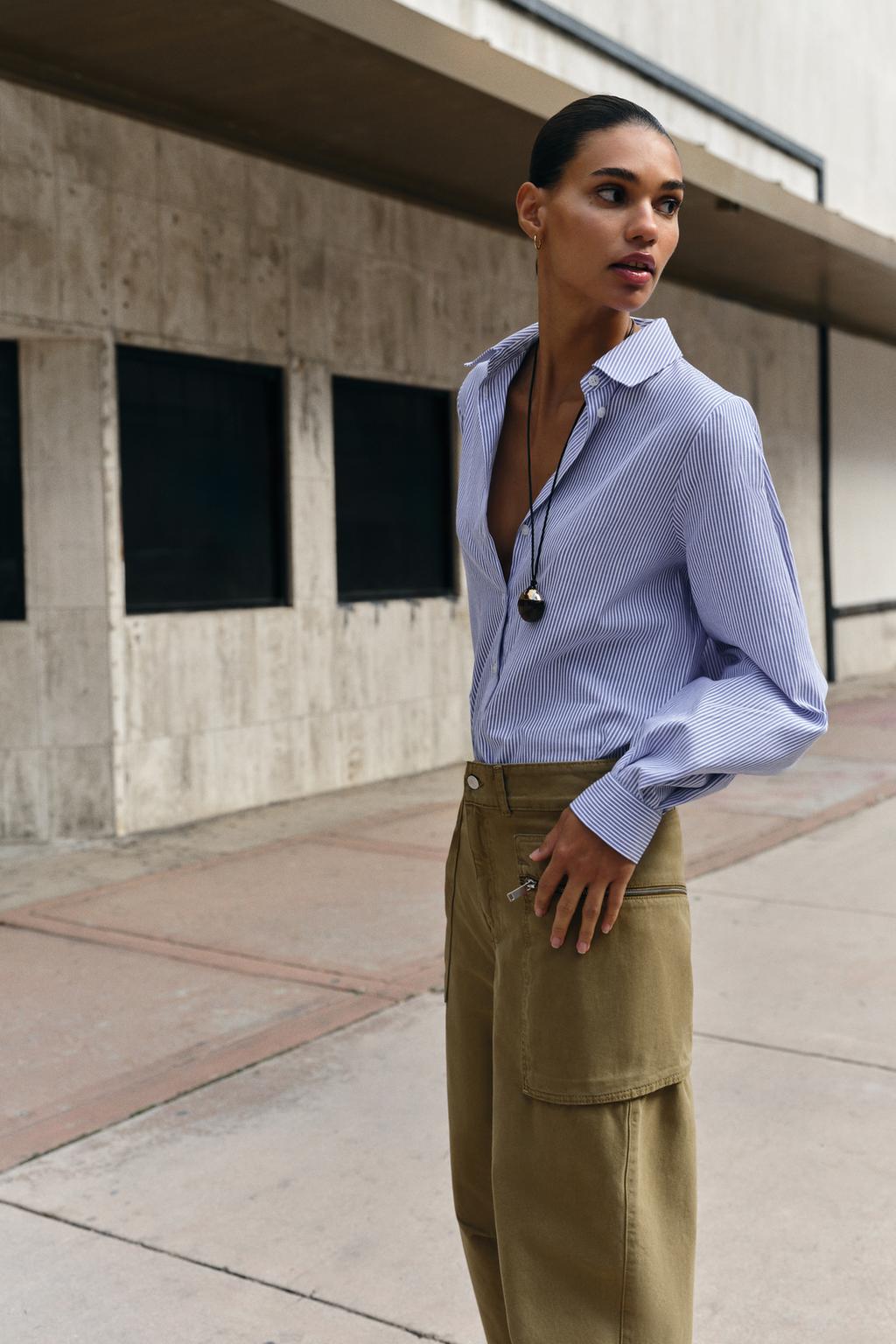 ХЛОПКОВАЯ РУБАШКА В ПОЛОСКУ